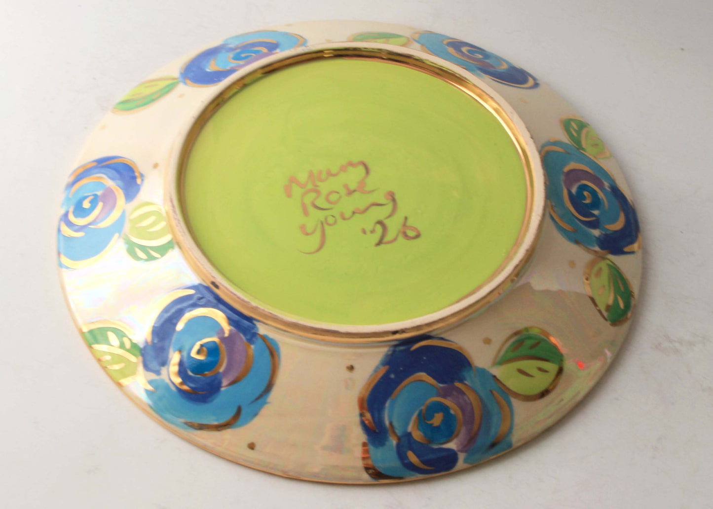 Dinner Plate Pale Rose Blue