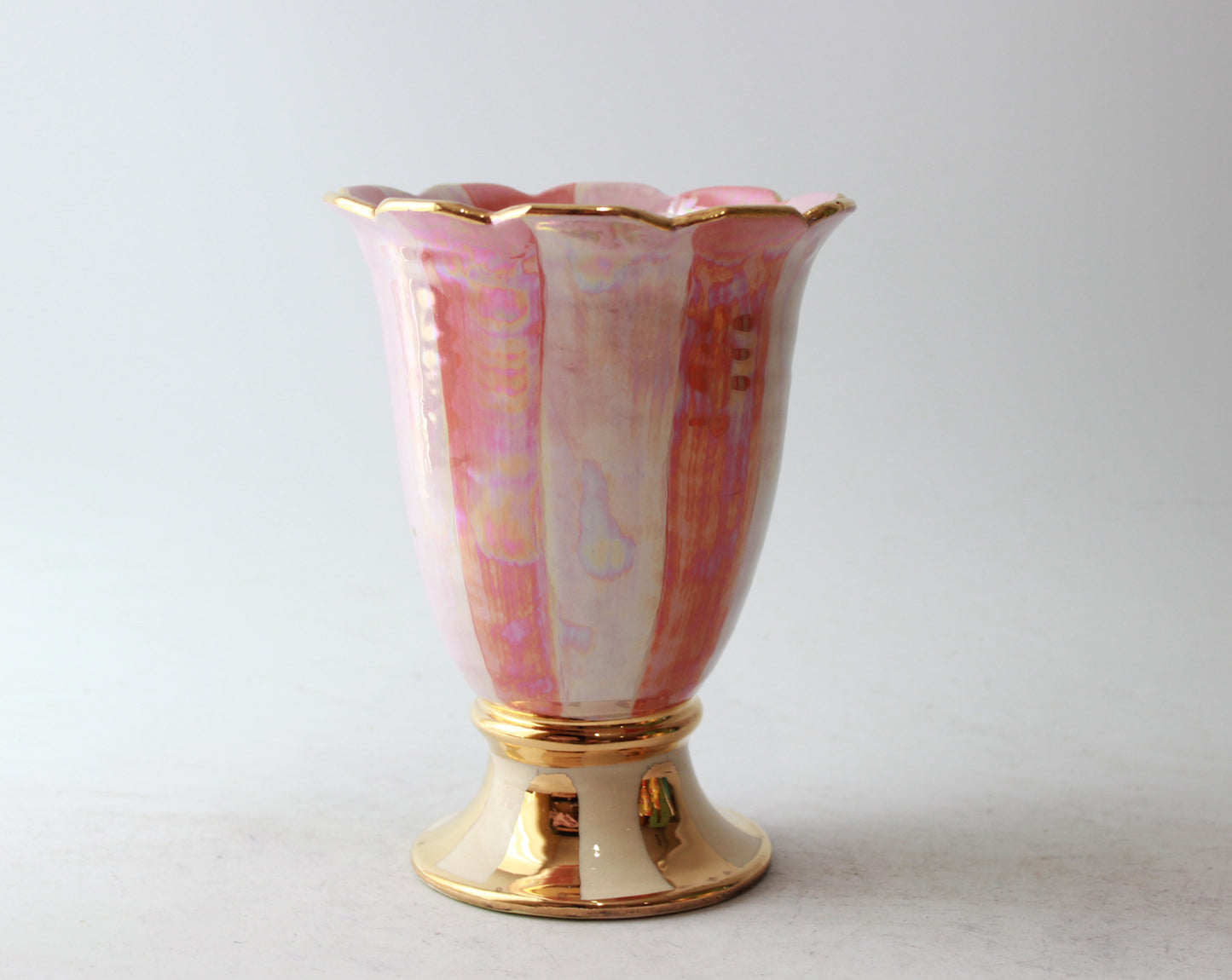 Tiny Fluted Footed Vase