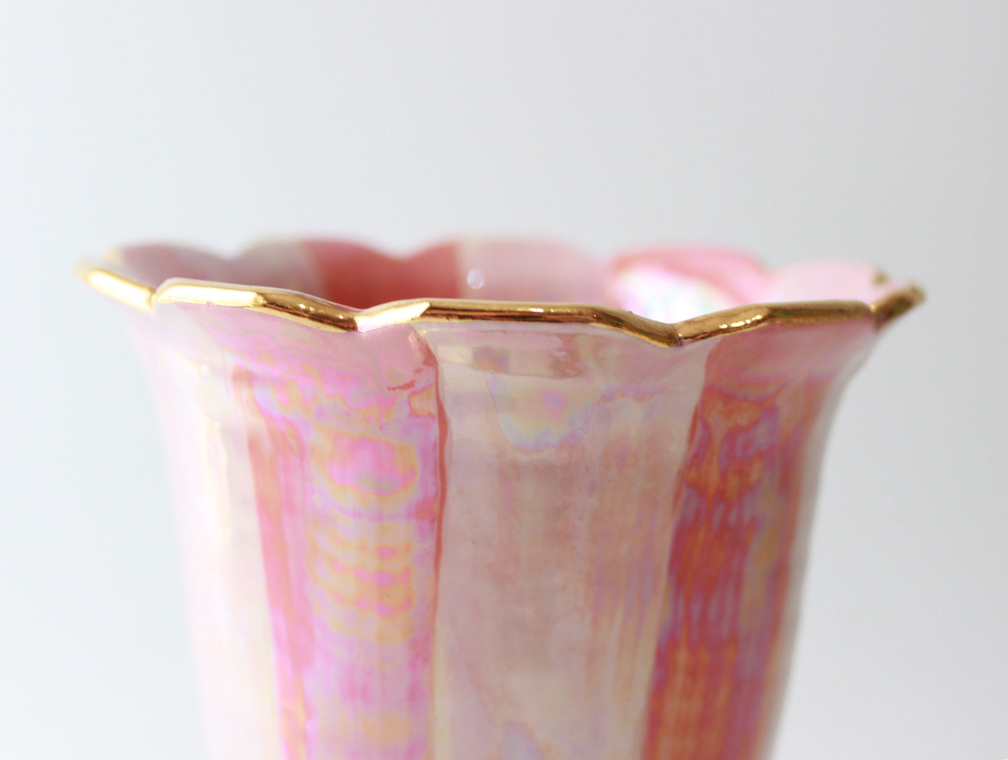 Tiny Fluted Footed Vase