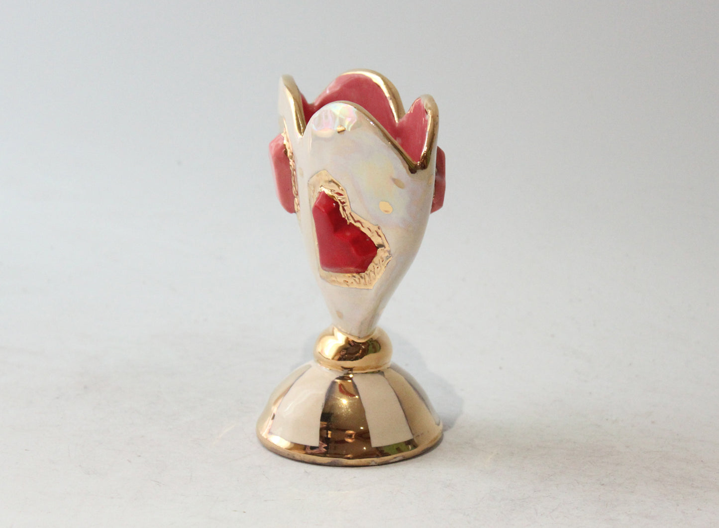 Baby Heart Vase with Studded Hearts
