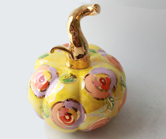 Large Pumpkin Gold New Rose Yellow
