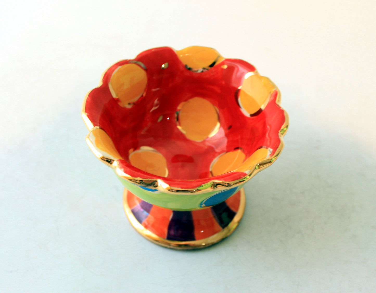 Ring Bowl Daisy Dots