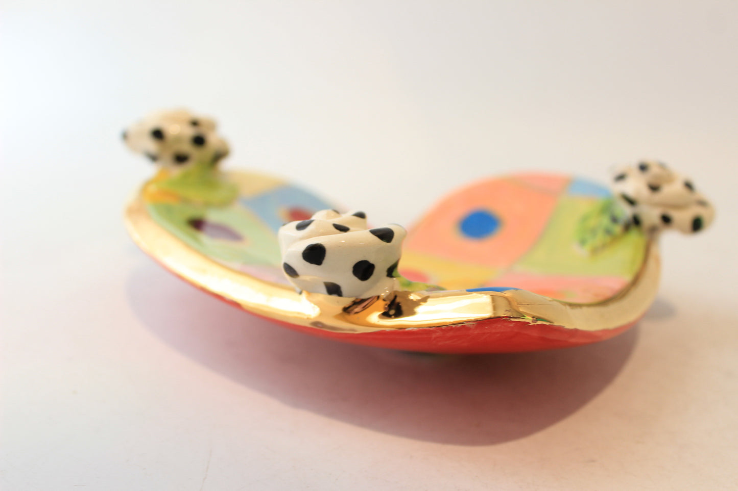 Rose Studded Heart Soap Dish Diamonds