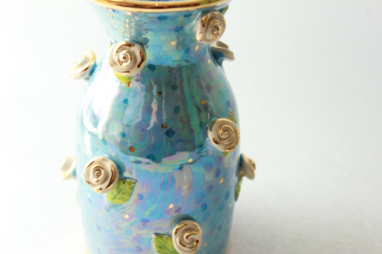 Rose Studded Wine Carafe