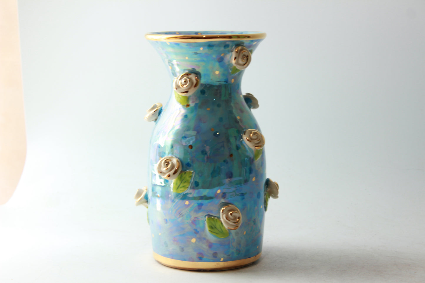 Rose Studded Wine Carafe