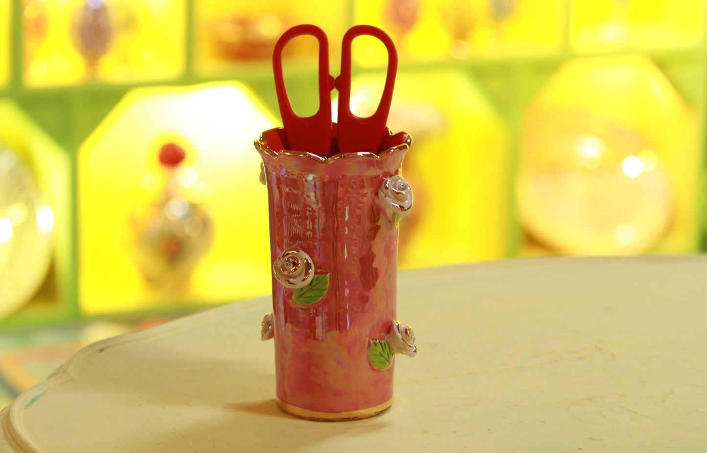 Rose Studded SwizzleStick jar