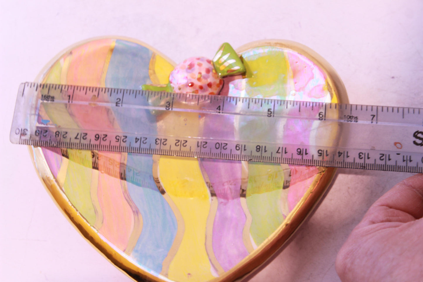 Heart Shaped Soap Dish with Sweetie