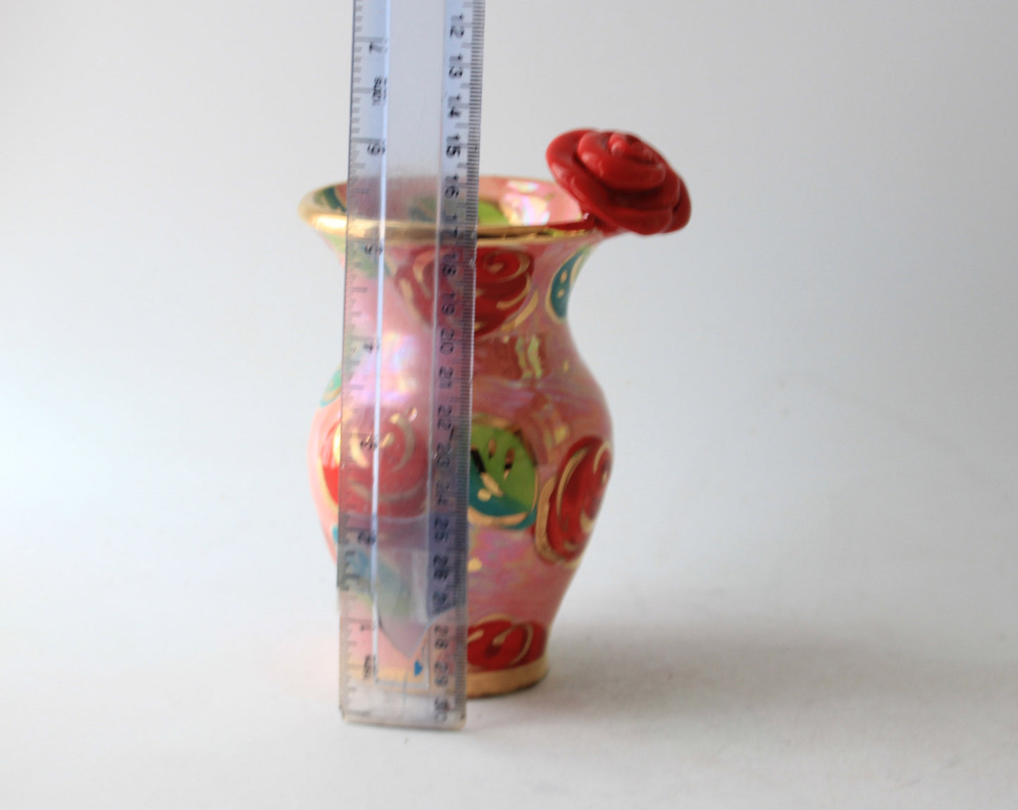 Tiny Vase Rose Red