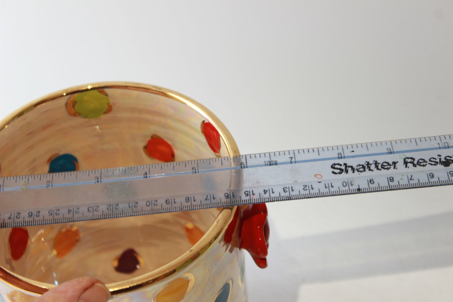 Multiflower Studded Utensil Jar