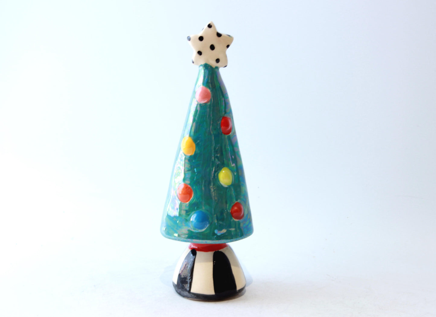 Small Christmas Tree Iridescent Sea Green