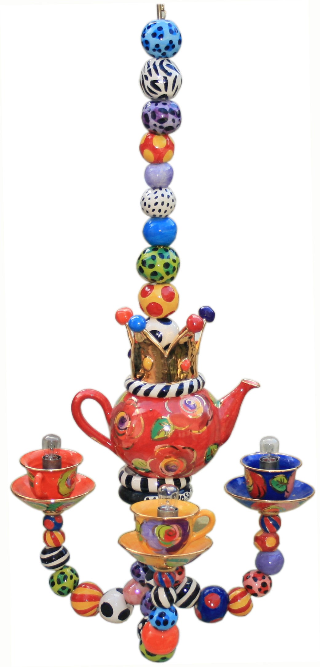 Three Armed Tea-set Chandelier - MaryRoseYoung