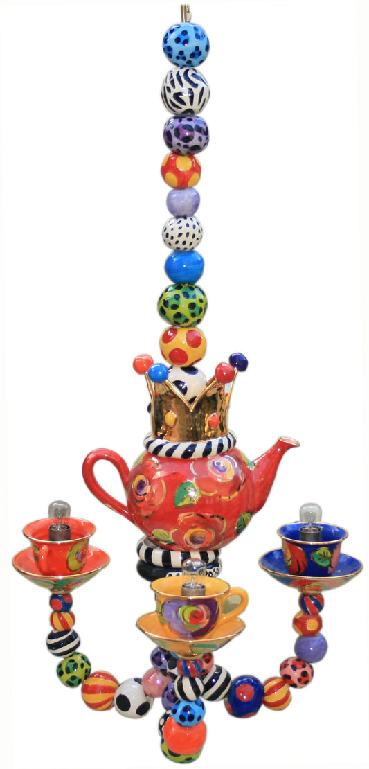 Three Armed Tea-set Chandelier - MaryRoseYoung