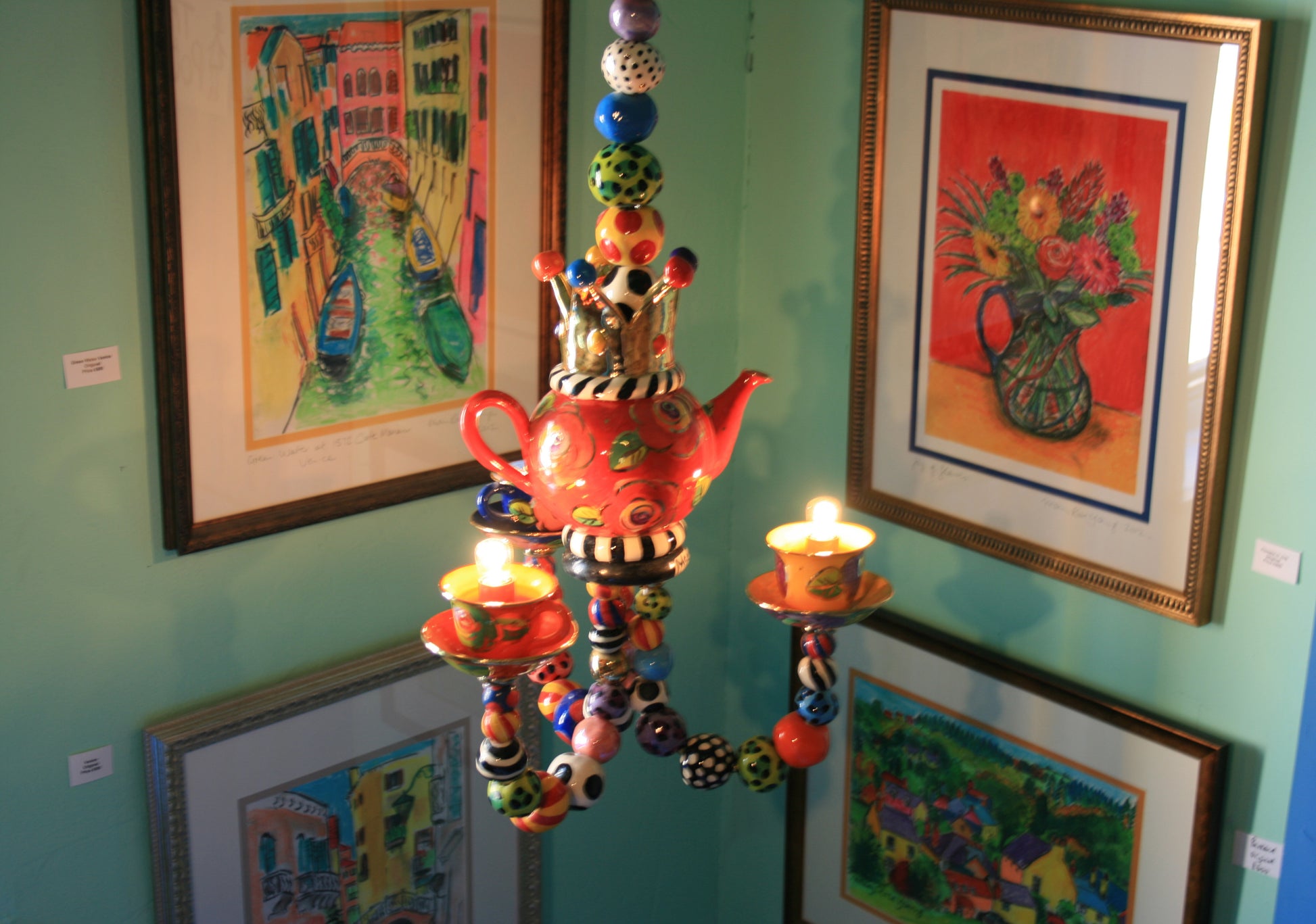 Three Armed Tea-set Chandelier - MaryRoseYoung