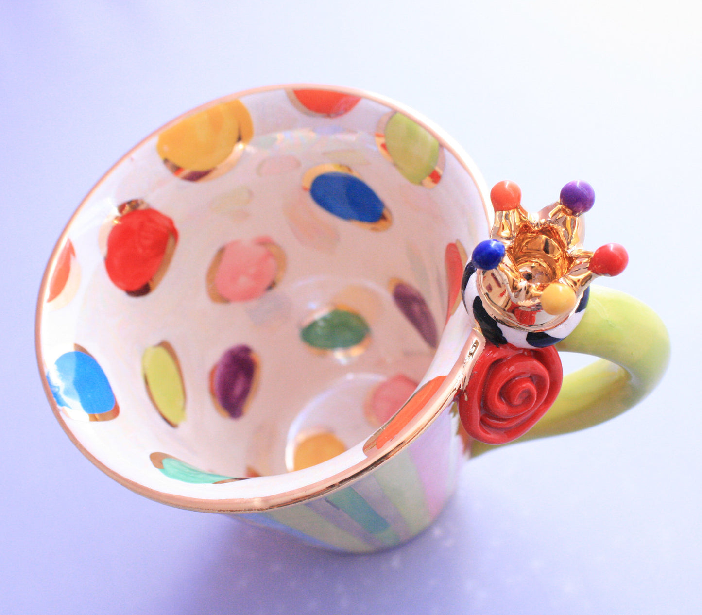 Crown Mug Stripes and Dots - MaryRoseYoung
