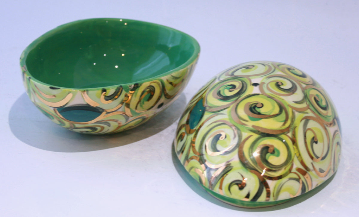 Easter Egg in Green Rosebush - MaryRoseYoung
