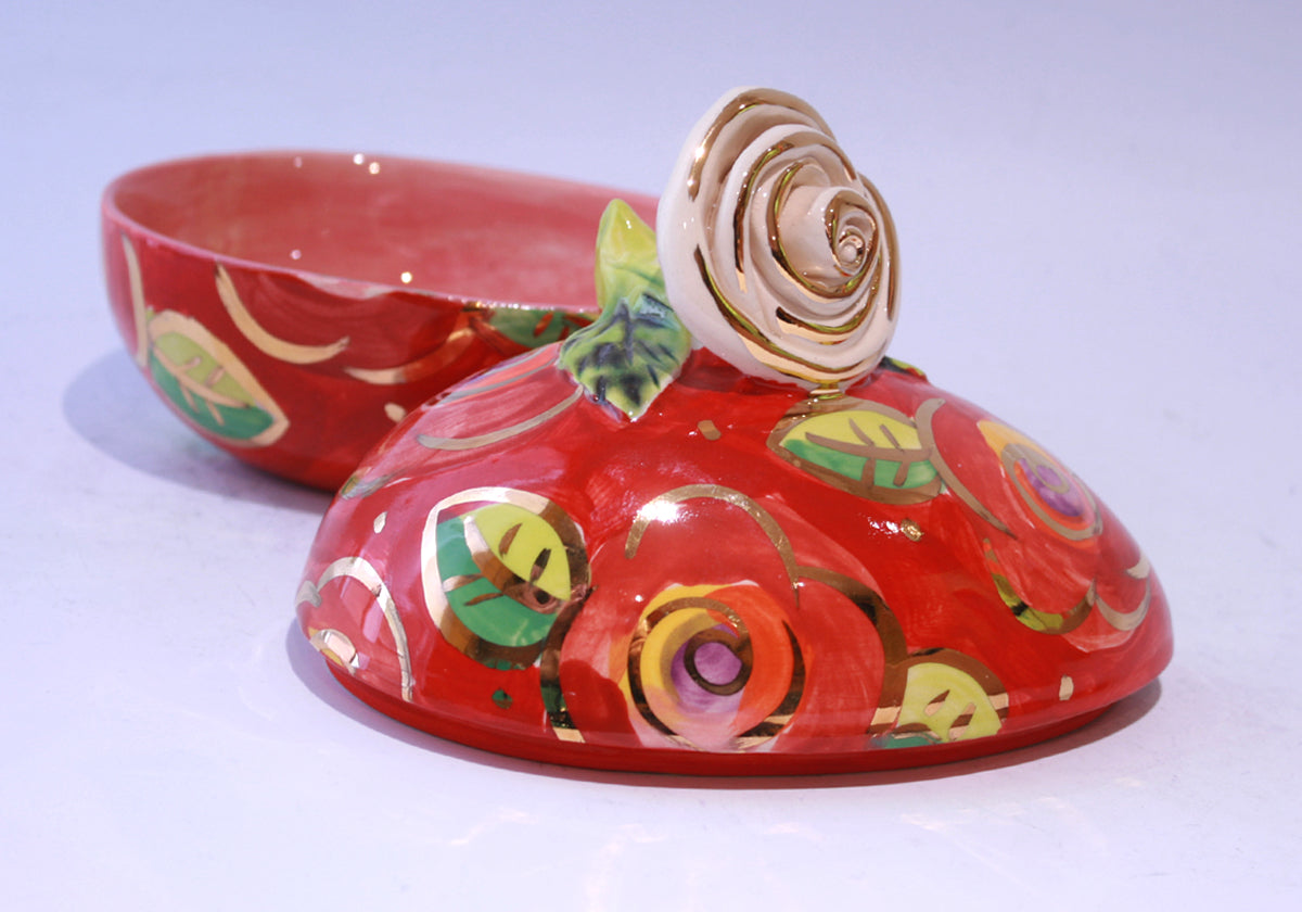 Easter Egg in Red New Rose - MaryRoseYoung