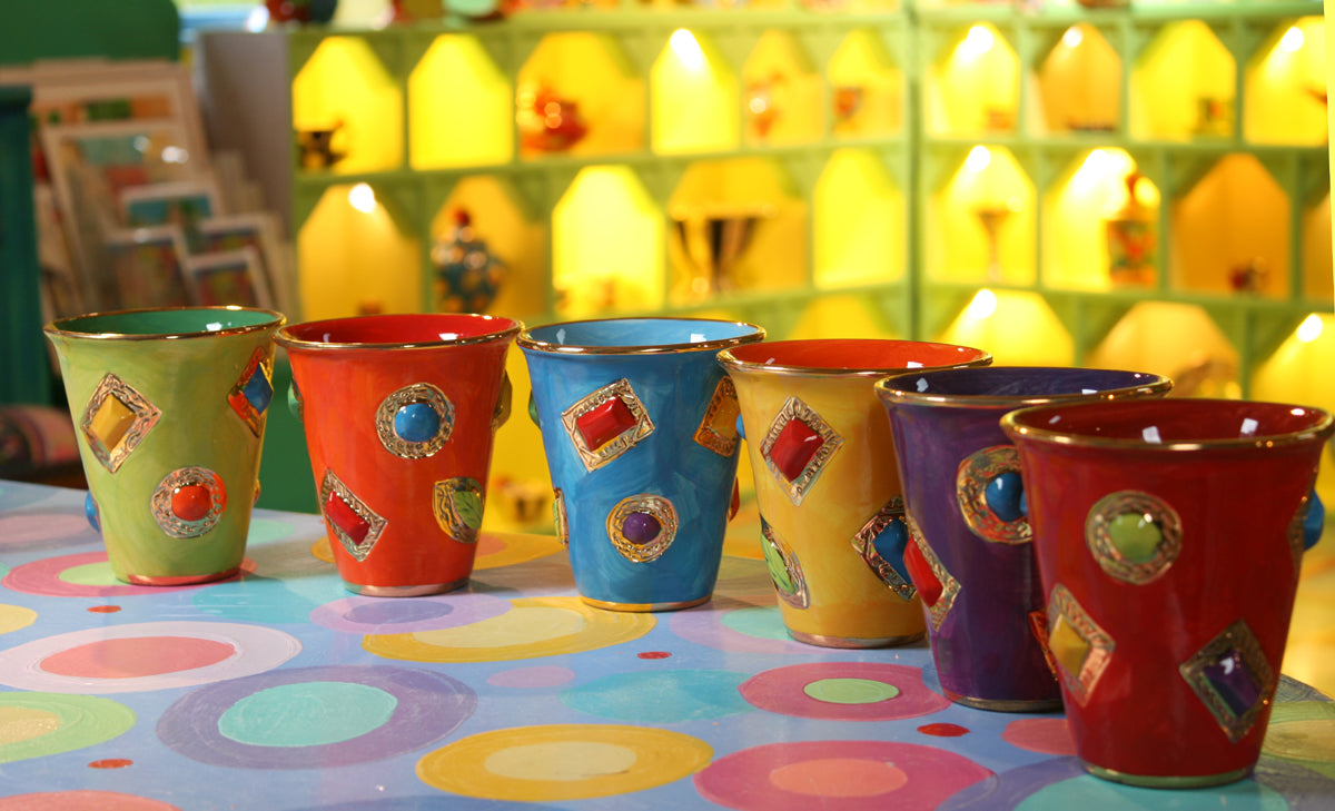 Jewelled Beaker in Blue