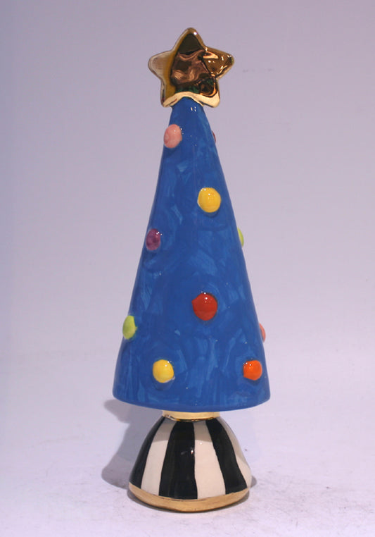 Small Christmas Tree in Blue - MaryRoseYoung