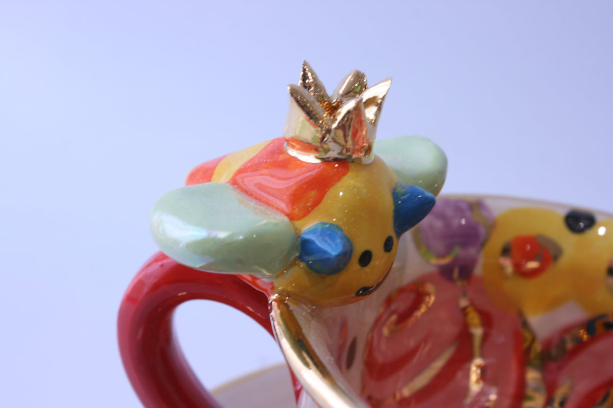 Bee Cup and Saucer - MaryRoseYoung