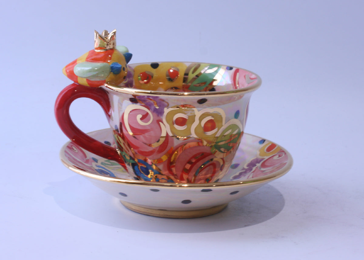 Bee Cup and Saucer - MaryRoseYoung