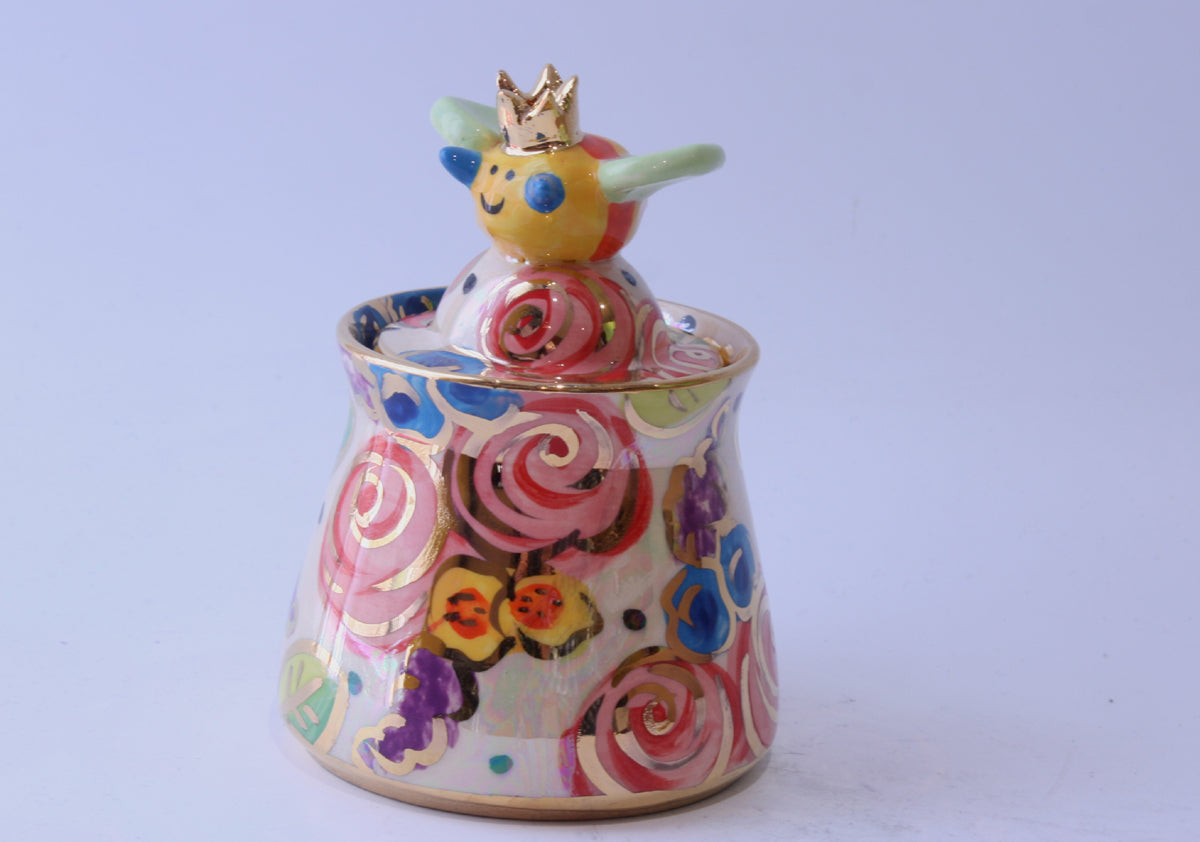 Bee Sugar Pot - MaryRoseYoung
