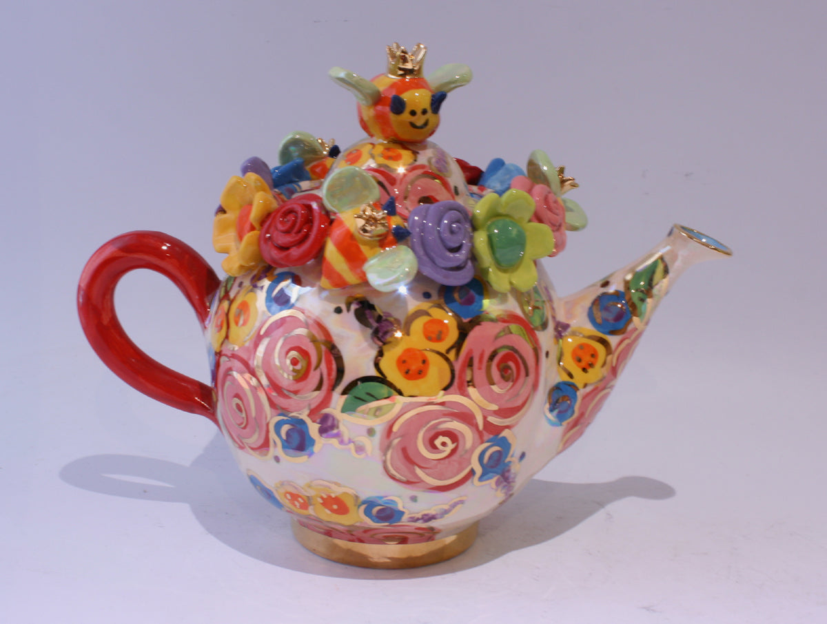 Bee Teapot - MaryRoseYoung