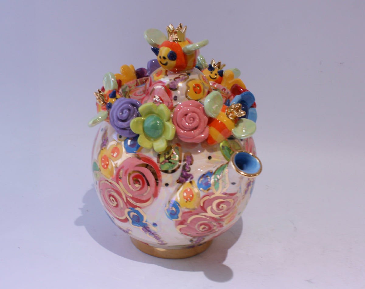 Bee Teapot - MaryRoseYoung