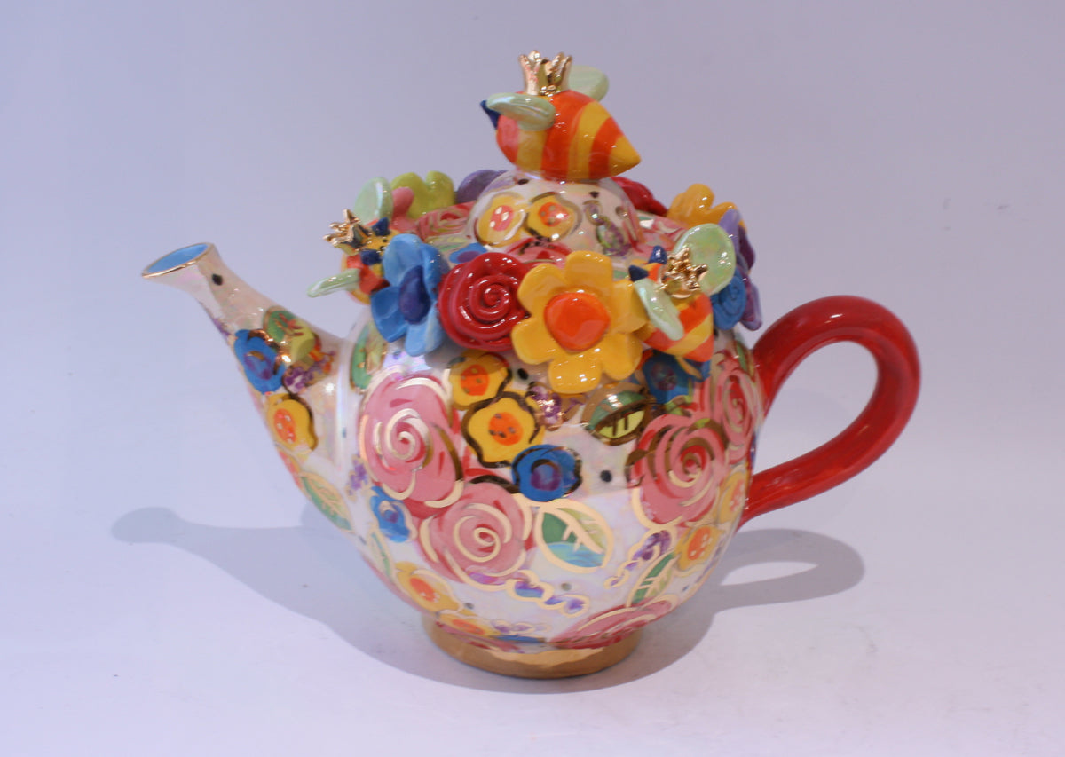 Bee Teapot - MaryRoseYoung