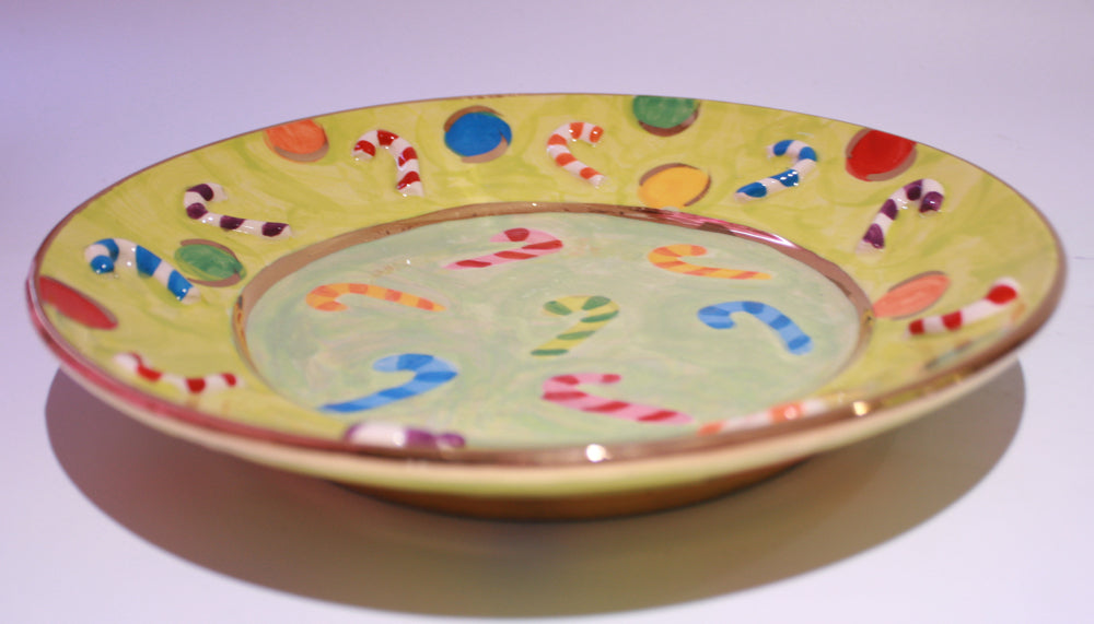 Candy Cane Side Plate - MaryRoseYoung