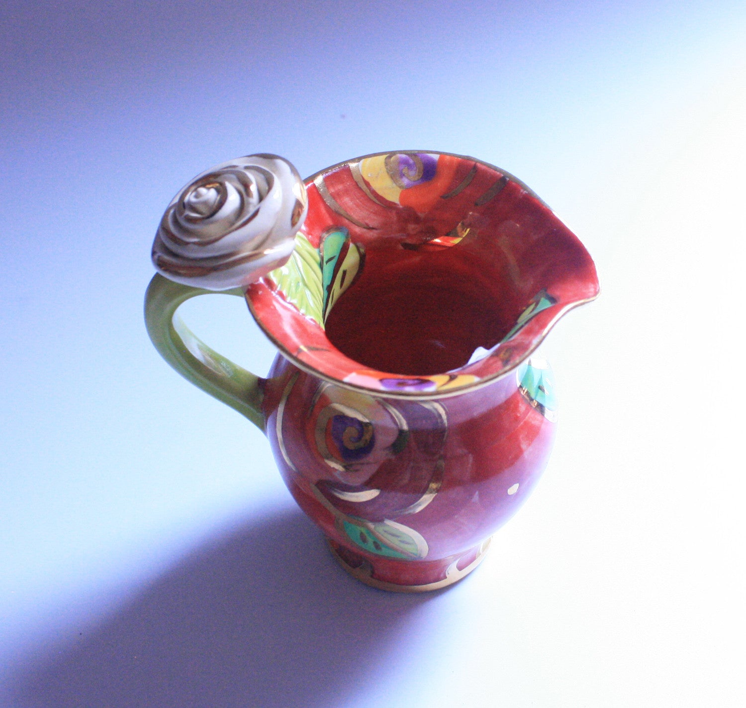 Creamer Jug "New Red New Rose" - MaryRoseYoung
