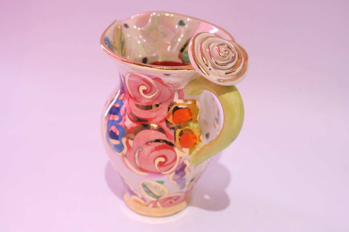 Creamer Jug Vintage Floral - MaryRoseYoung