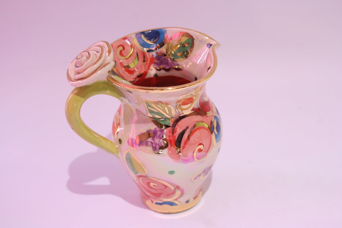 Creamer Jug Vintage Floral - MaryRoseYoung