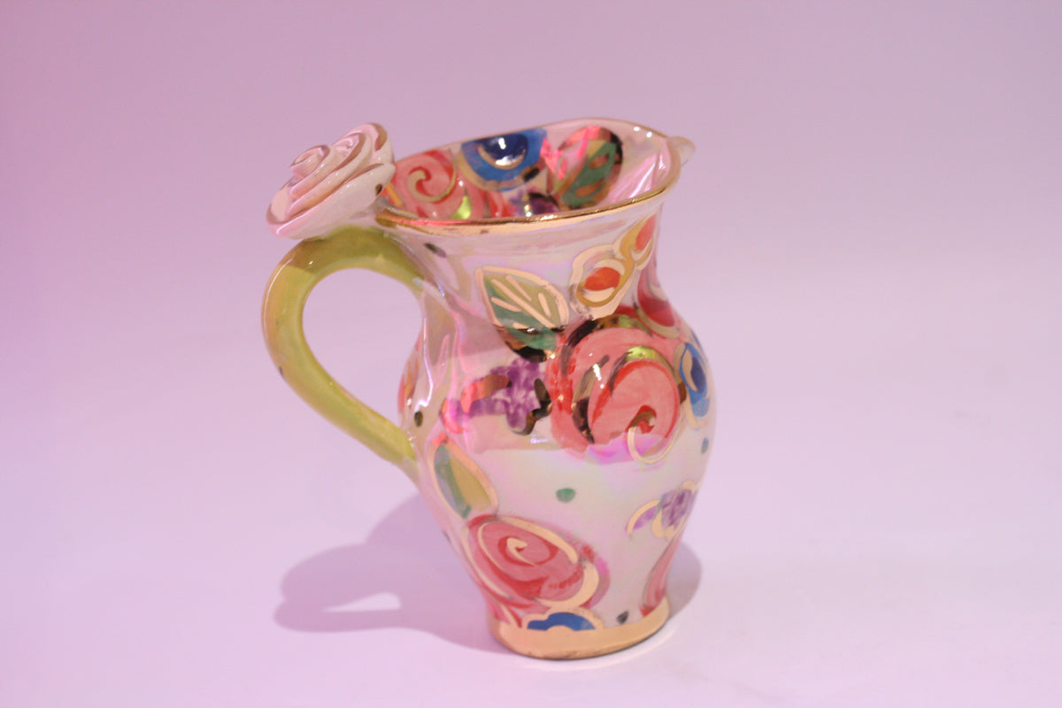 Creamer Jug Vintage Floral - MaryRoseYoung