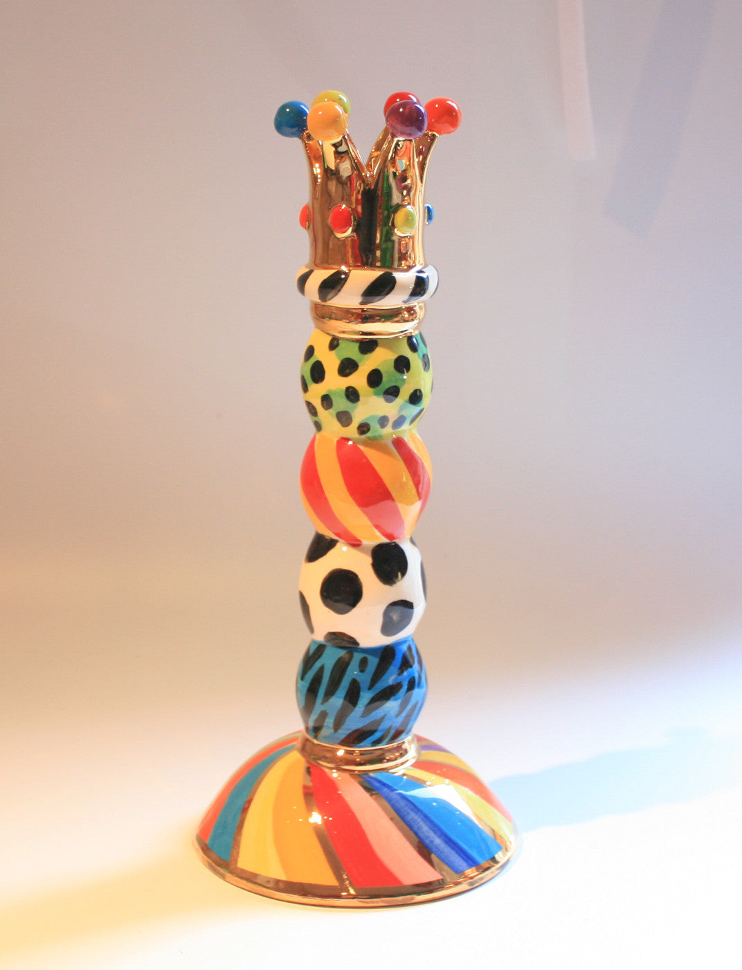 Crown Beaded Candlestick - MaryRoseYoung
