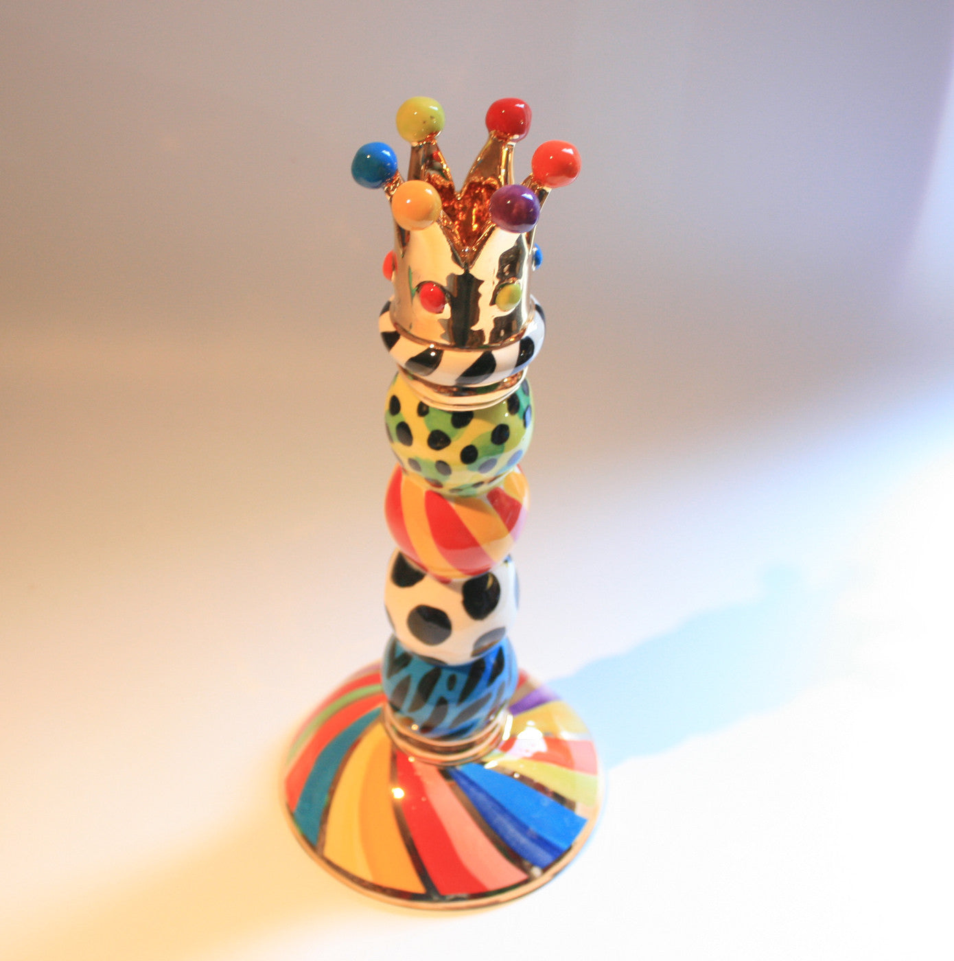 Crown Beaded Candlestick - MaryRoseYoung