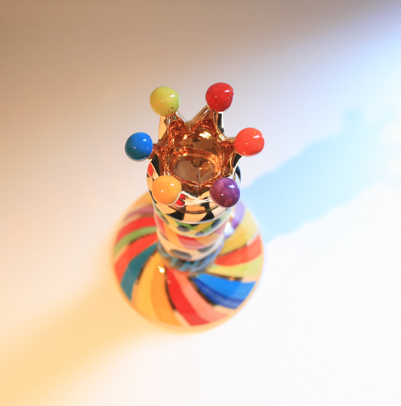 Crown Beaded Candlestick - MaryRoseYoung