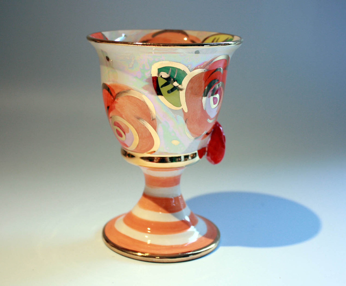 Goblet "Pale Roses Peach" - MaryRoseYoung