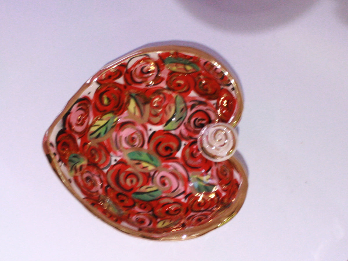 Heart Shaped Bowl in Rosebush - MaryRoseYoung