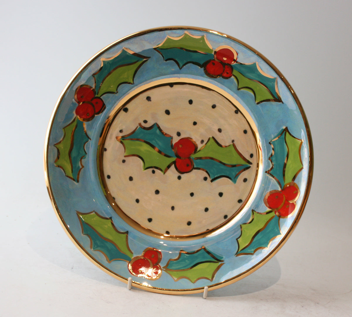 Dinner Plate in Holly Blue