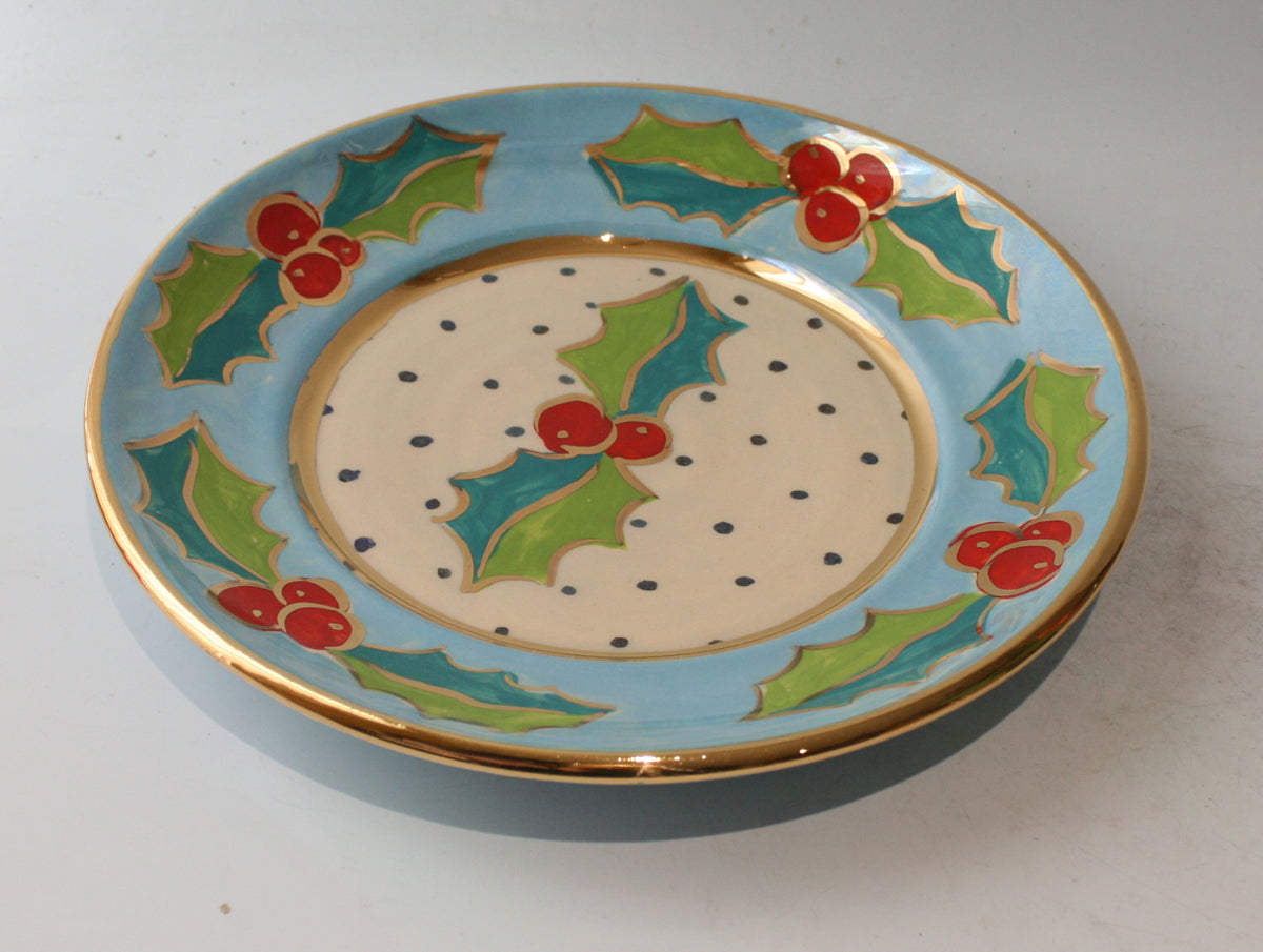 Dinner Plate in Holly Blue