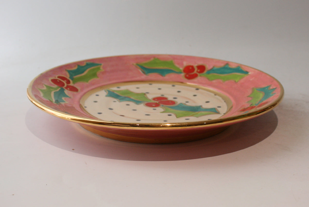Dinner Plate in Holly Pink