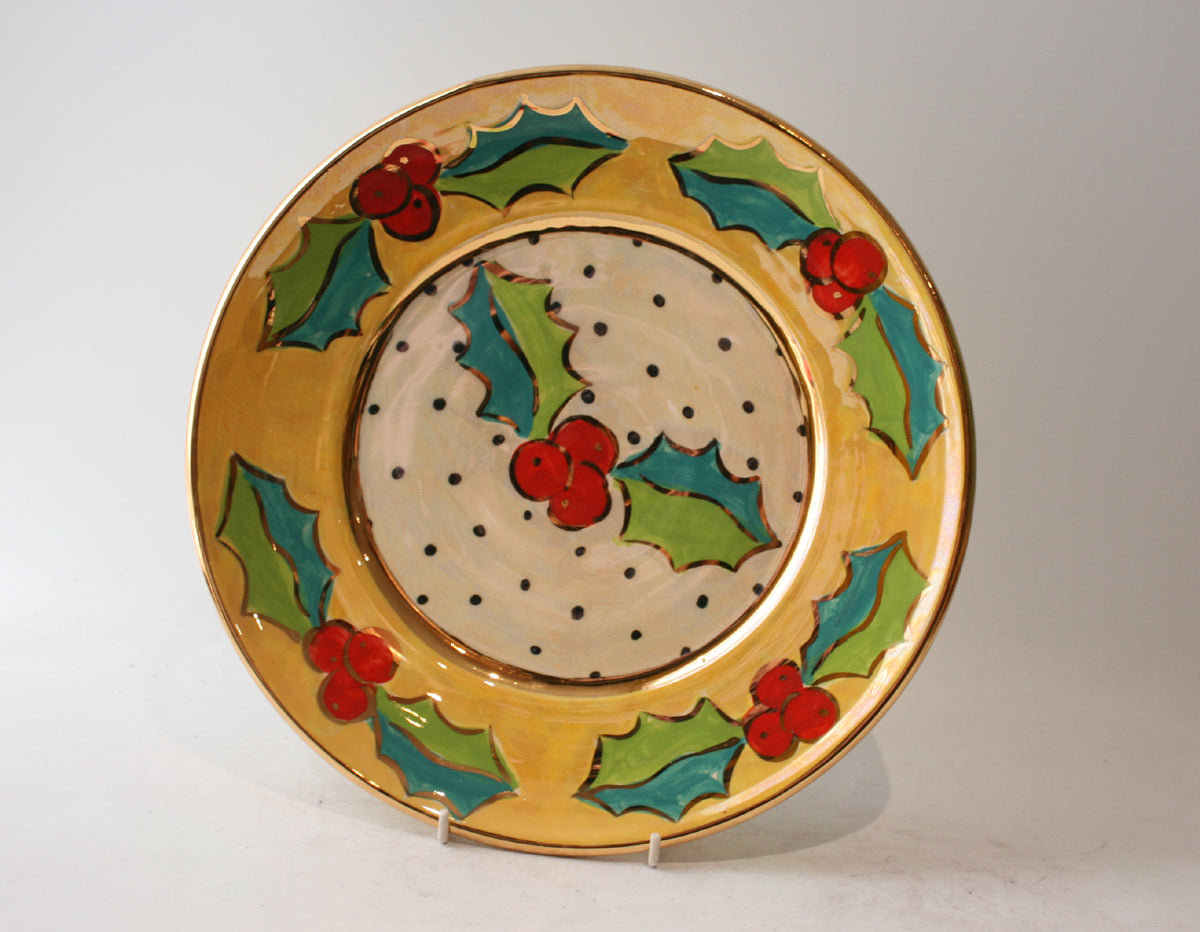Dinner Plate in Holly Yellow