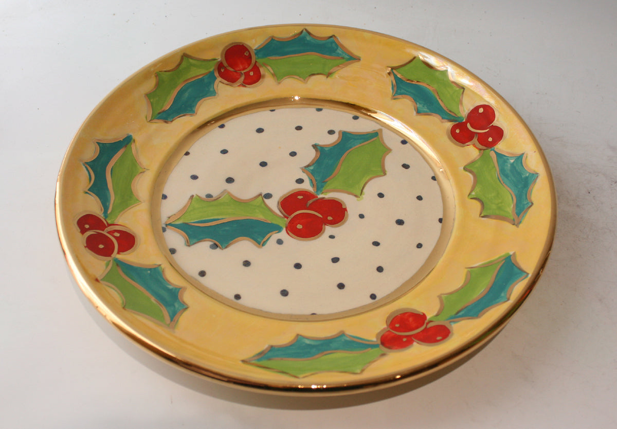 Dinner Plate in Holly Yellow