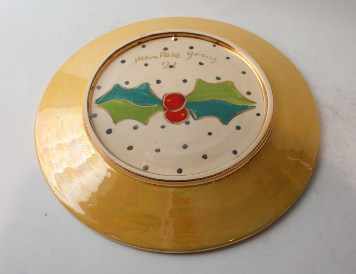 Dinner Plate in Holly Yellow