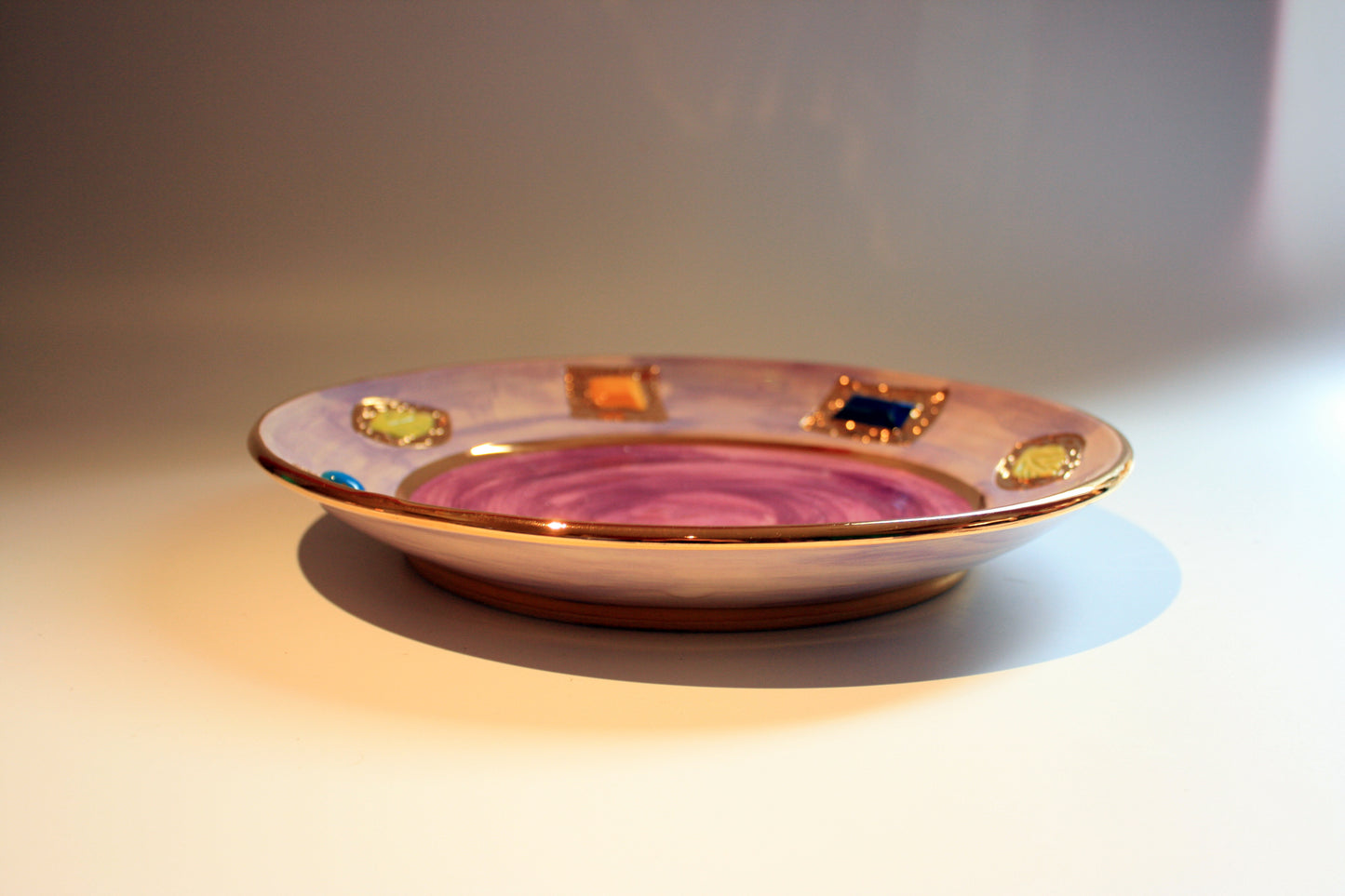 Jewelled Dinner Plate Lilac - MaryRoseYoung