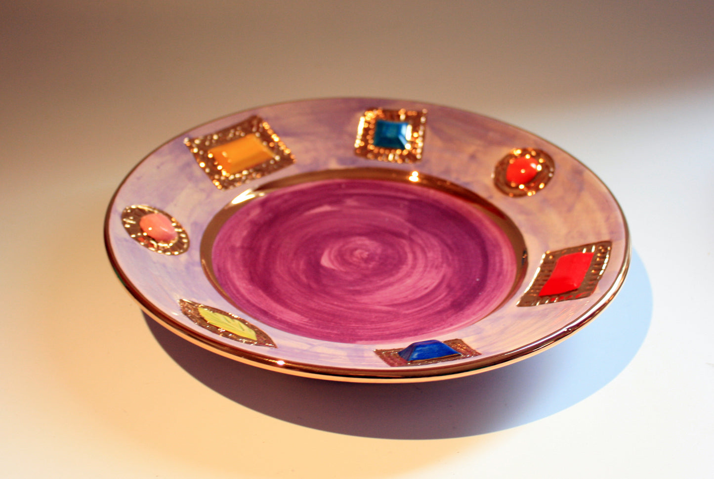 Jewelled Dinner Plate Lilac - MaryRoseYoung