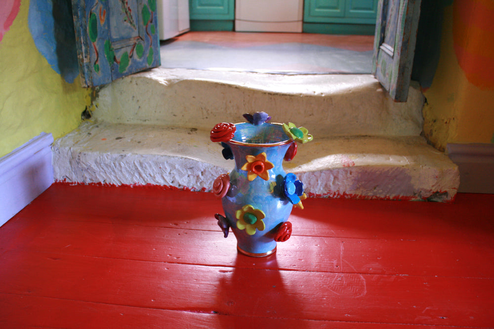 Large Multiflower Studded Vase - MaryRoseYoung