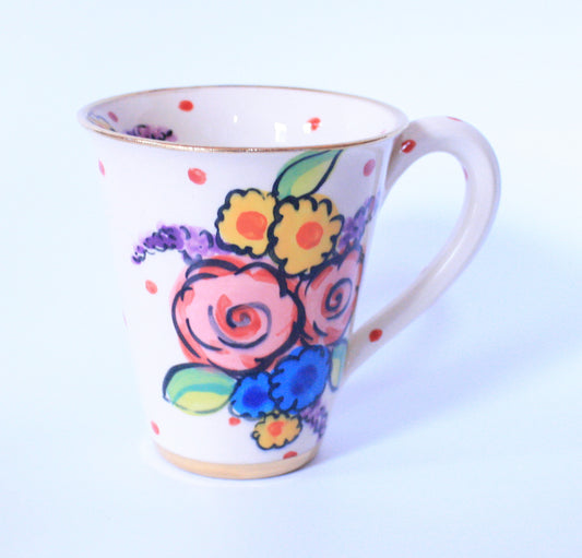 Large Mug Vintage Foral - MaryRoseYoung