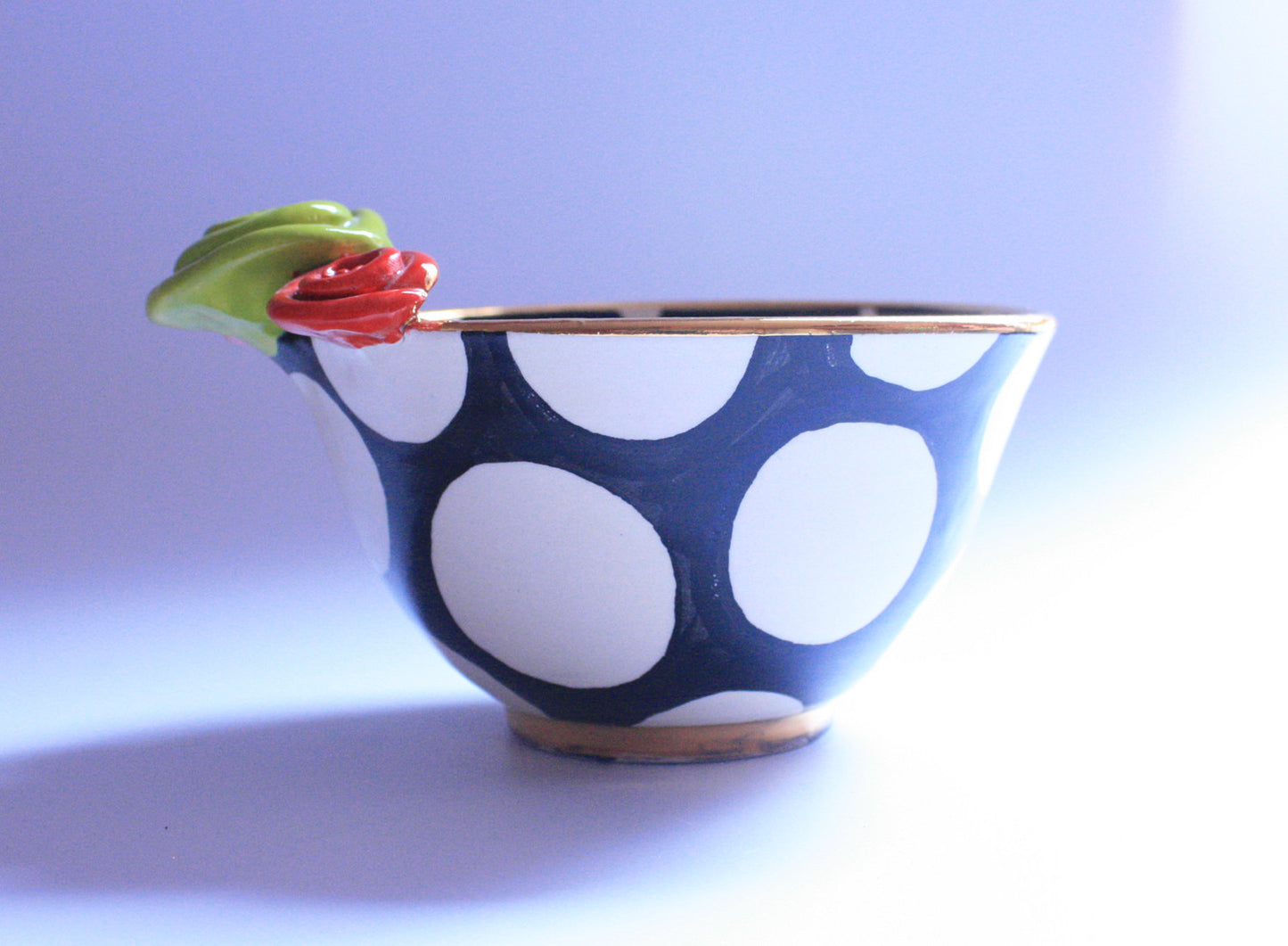 Noodle Bowl Big Black Dot - MaryRoseYoung