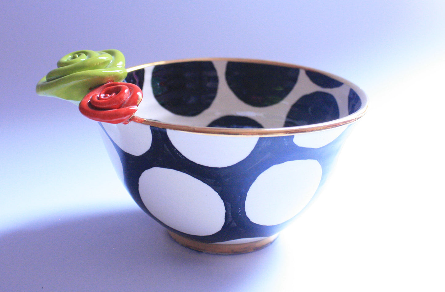 Noodle Bowl Big Black Dot - MaryRoseYoung